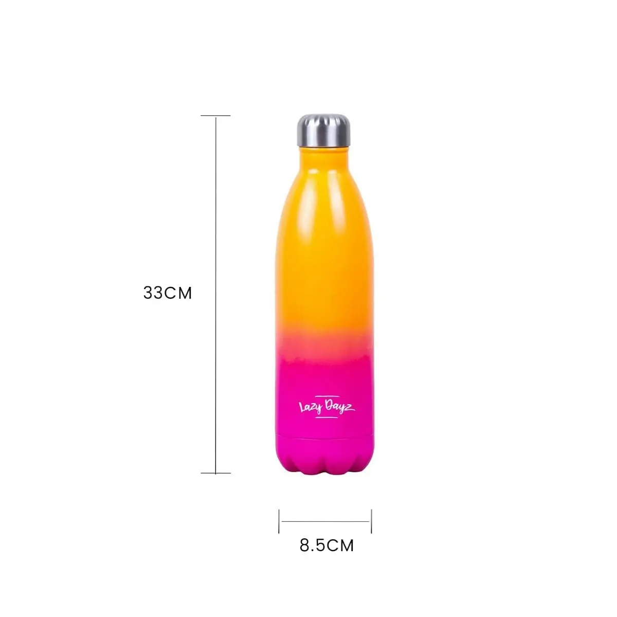 Lazy Dayz Jumbo Drink Bottle 1L - Orange Pink Ombre