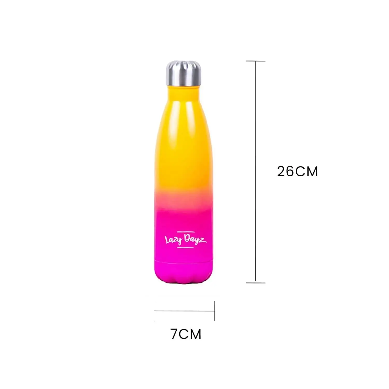 Lazy Dayz Daily Drink Bottle 500ml - Orange Pink Ombre