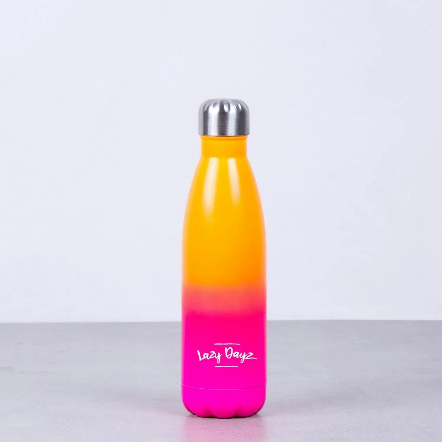 Lazy Dayz Daily Drink Bottle 500ml - Orange Pink Ombre