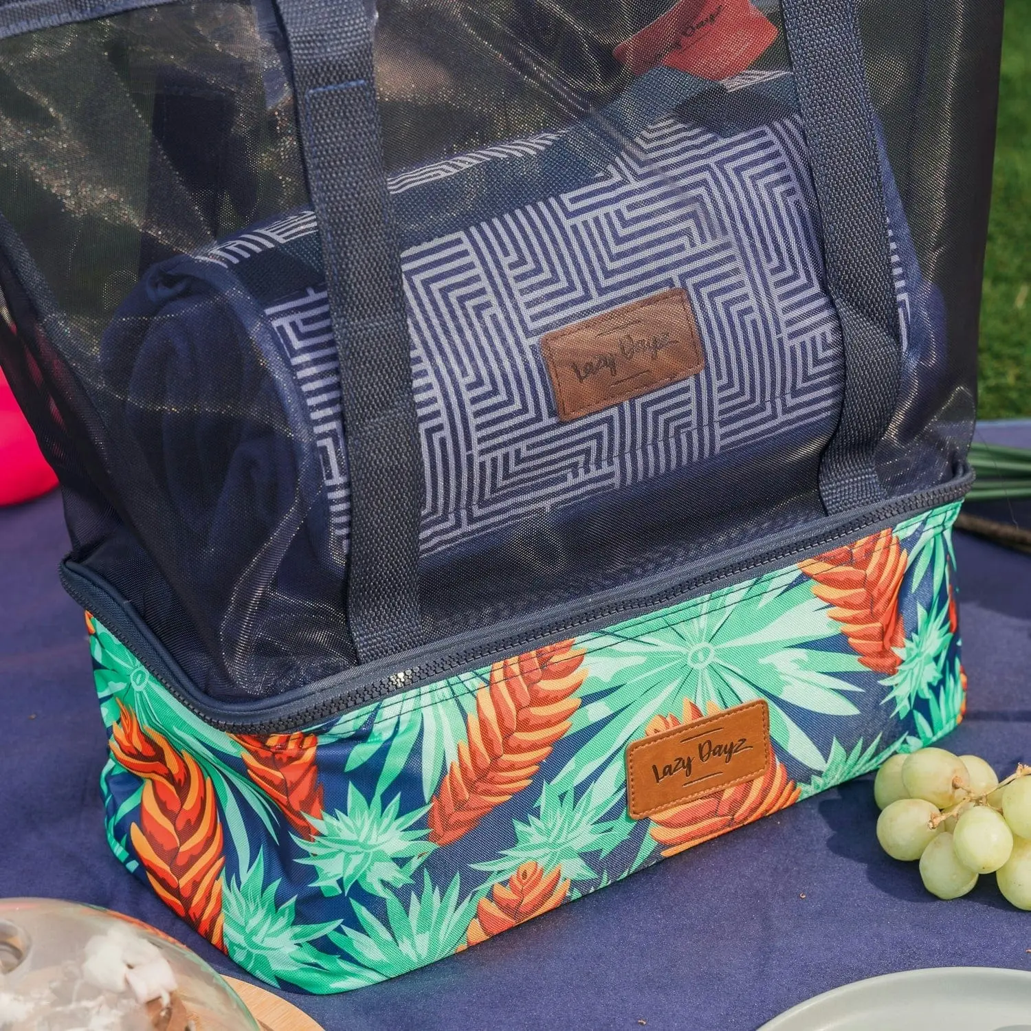 Lazy Dayz Insulated Cooler Tote - Mossman