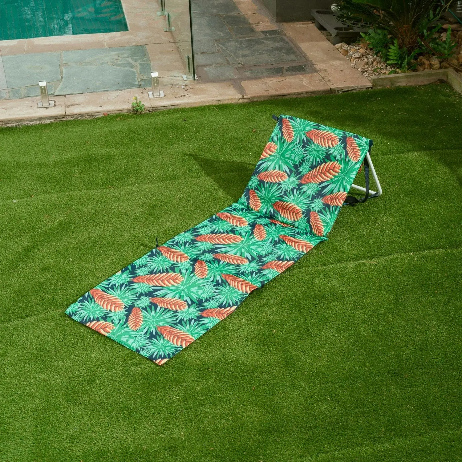 Lazy Dayz Fold Up Beach Lounger - Mossman