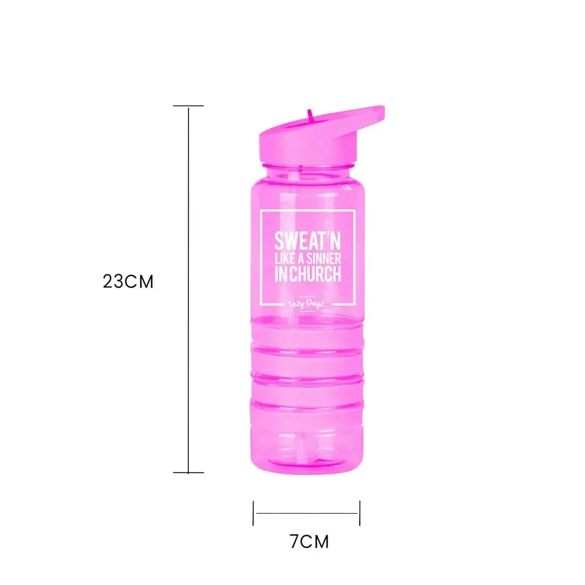 Lazy Dayz Sports Bottle 750ml - Pink