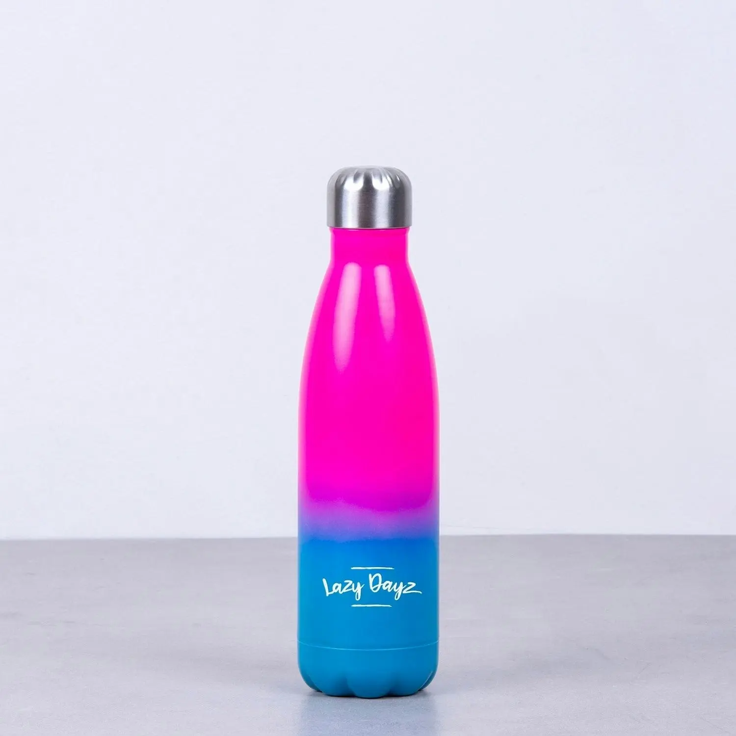 Lazy Dayz Daily Drink Bottle 500ml - Pink Blue Ombre