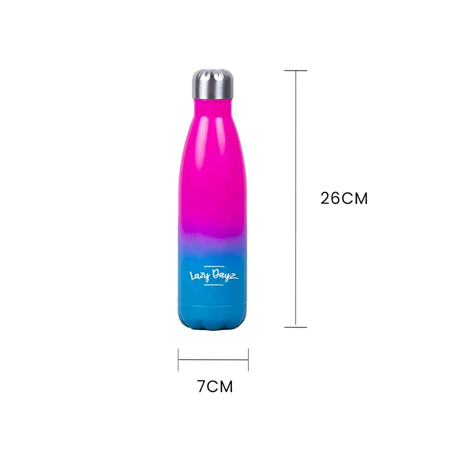 Lazy Dayz Daily Drink Bottle 500ml - Pink Blue Ombre