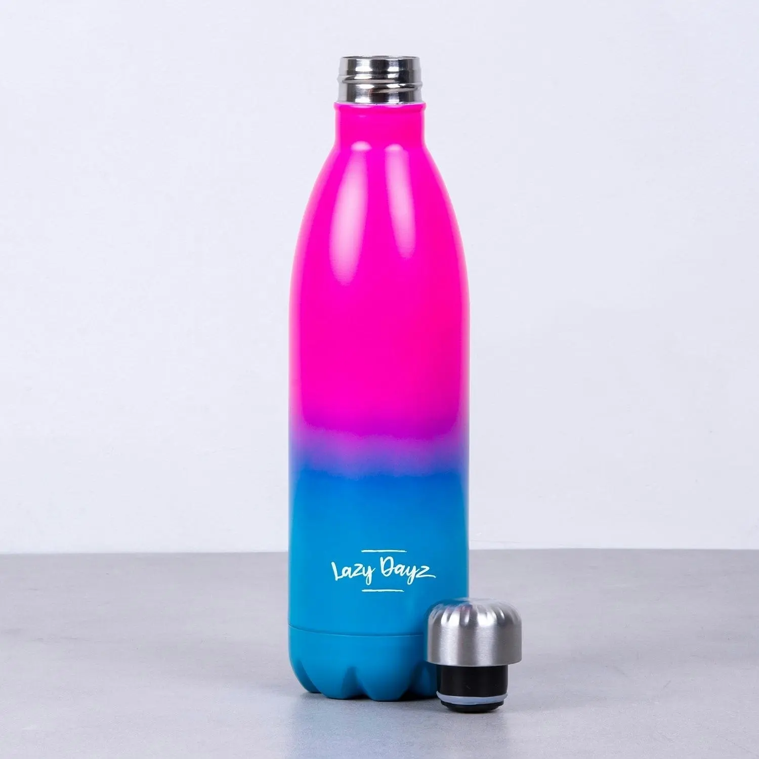 Lazy Dayz Jumbo Drink Bottle 1L - Pink Blue Ombre