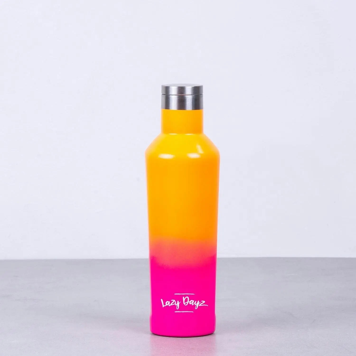 Lazy Dayz Spartan Drink Bottle 480ml - Orange Pink Ombre