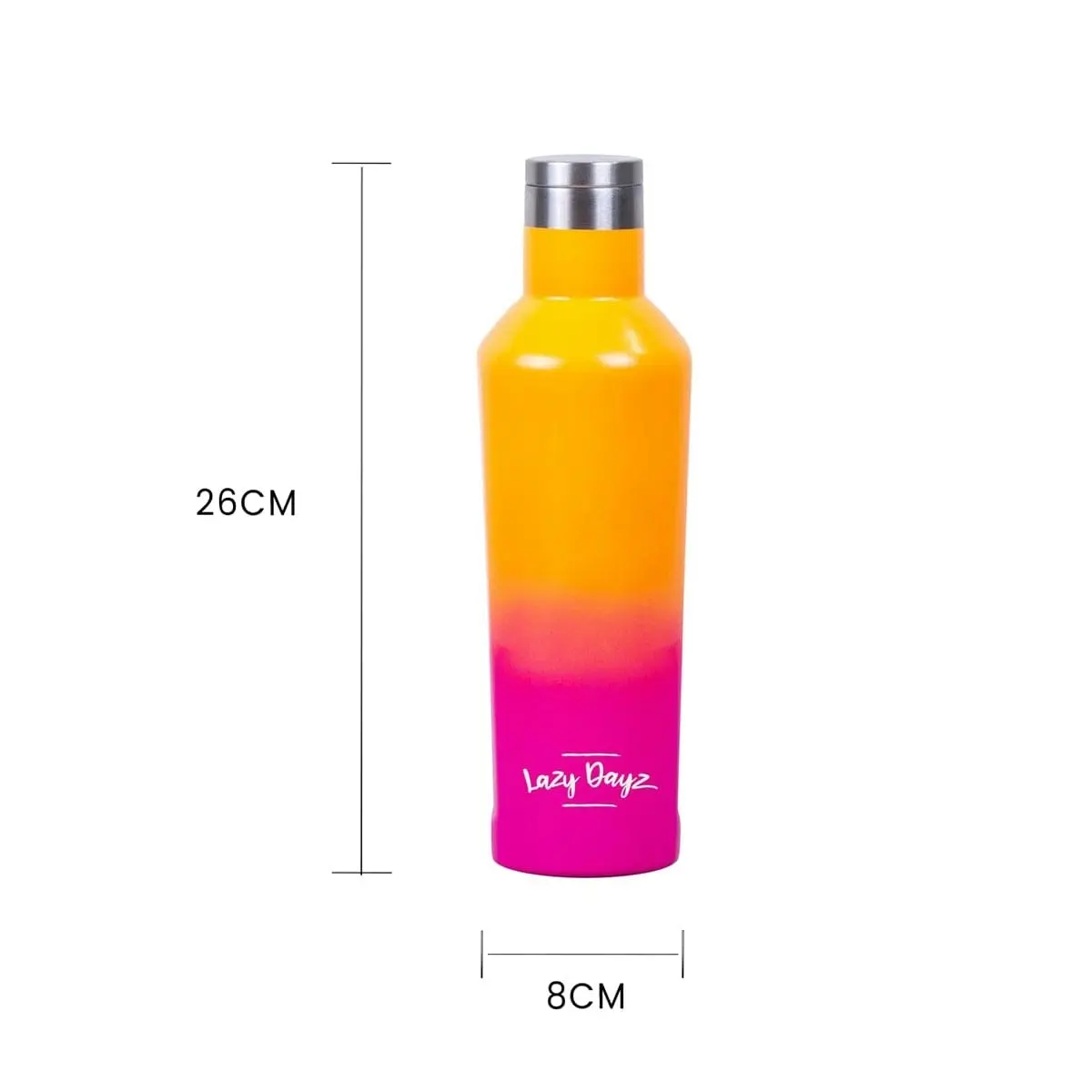 Lazy Dayz Spartan Drink Bottle 480ml - Orange Pink Ombre