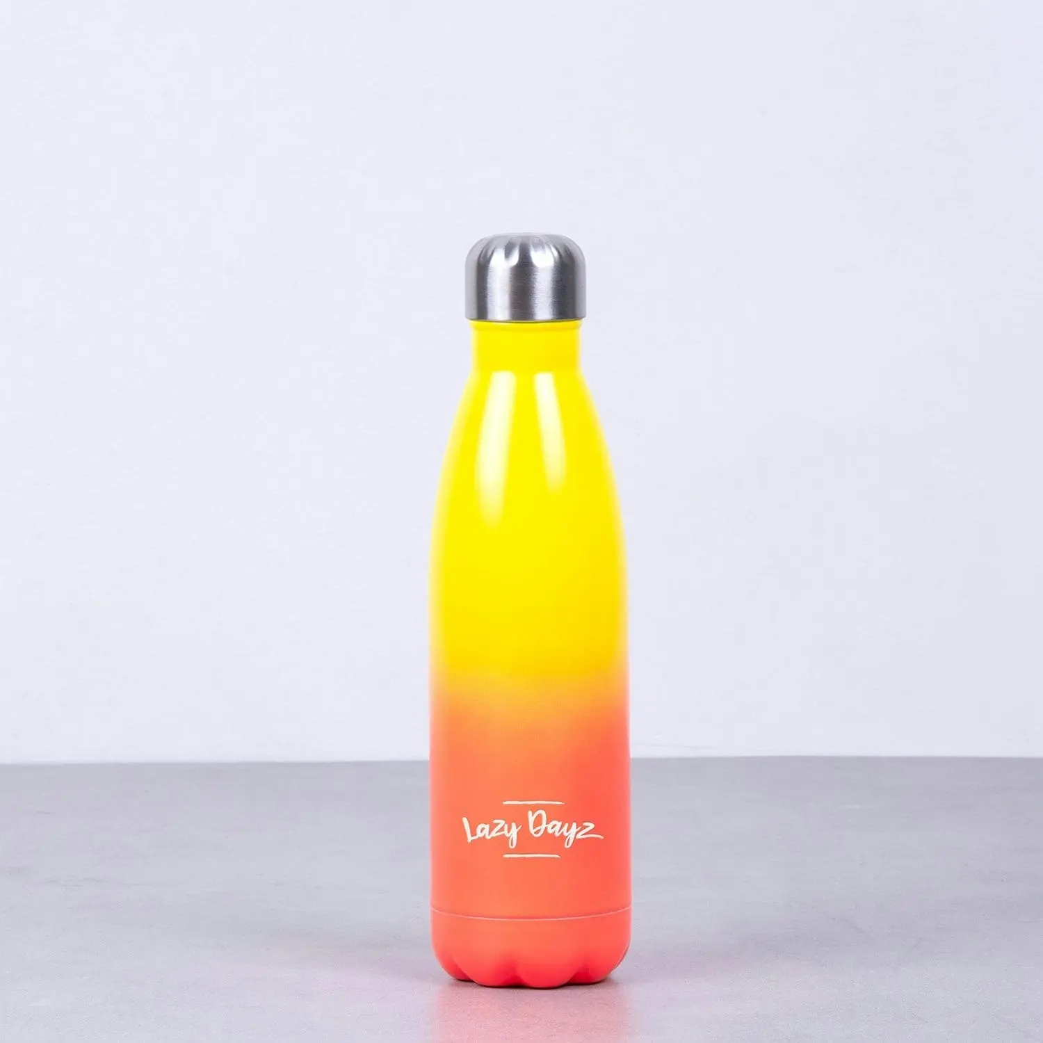 Lazy Dayz Daily Drink Bottle 500ml - Yellow Peach Ombre