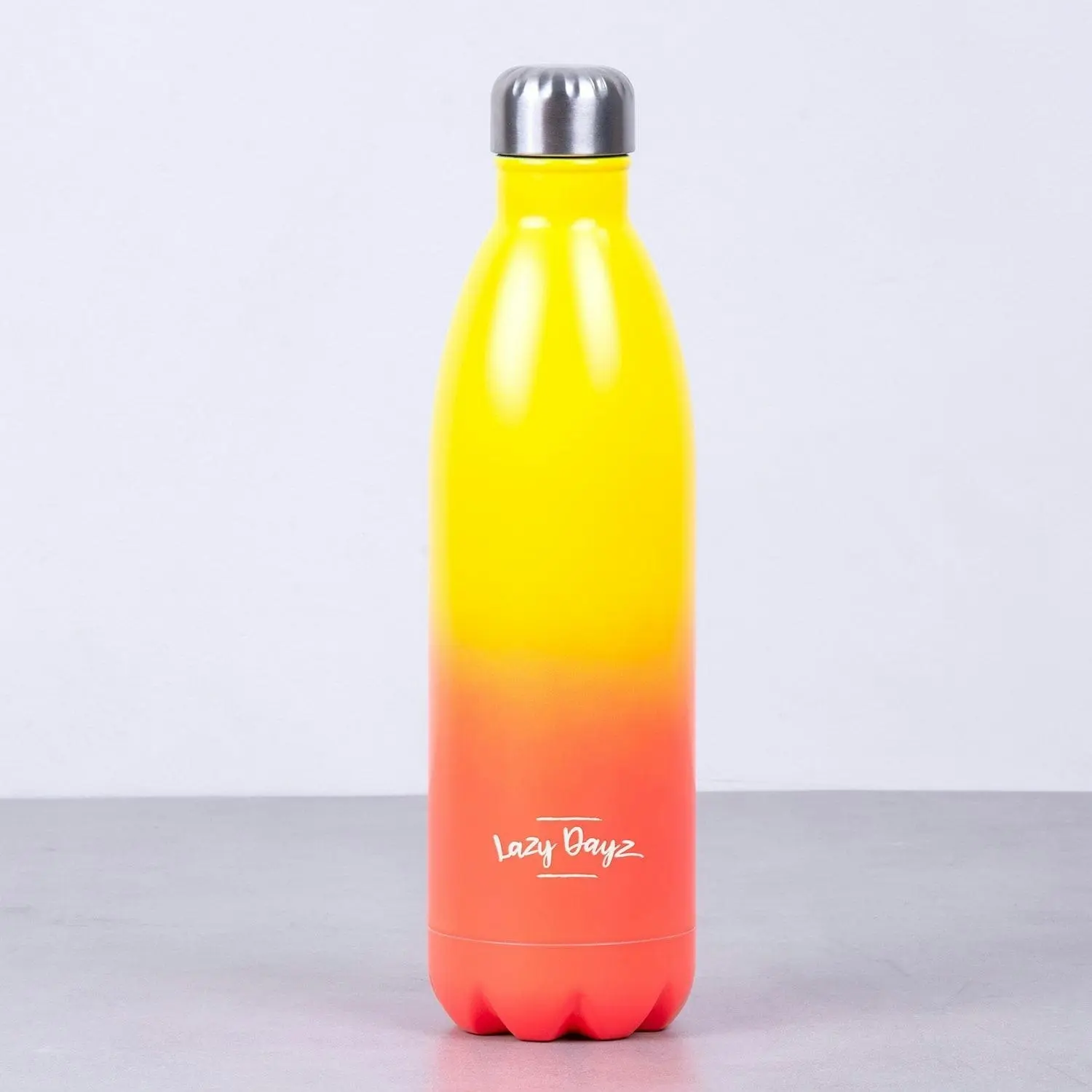 Lazy Dayz Jumbo Drink Bottle 1L - Yellow Peach Ombre