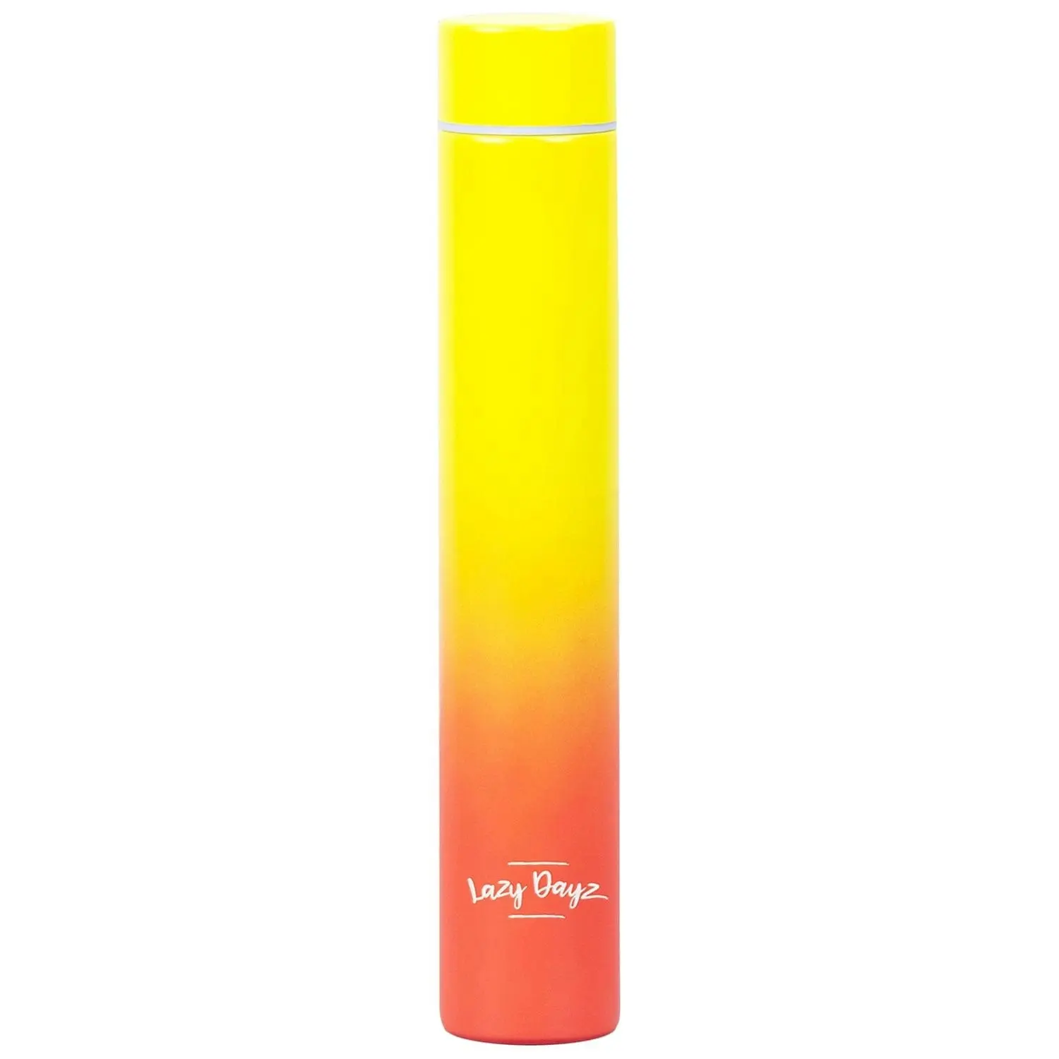 Lazy Dayz 300ml Slimline Insulated Drink Bottle - Orange Pink Ombre