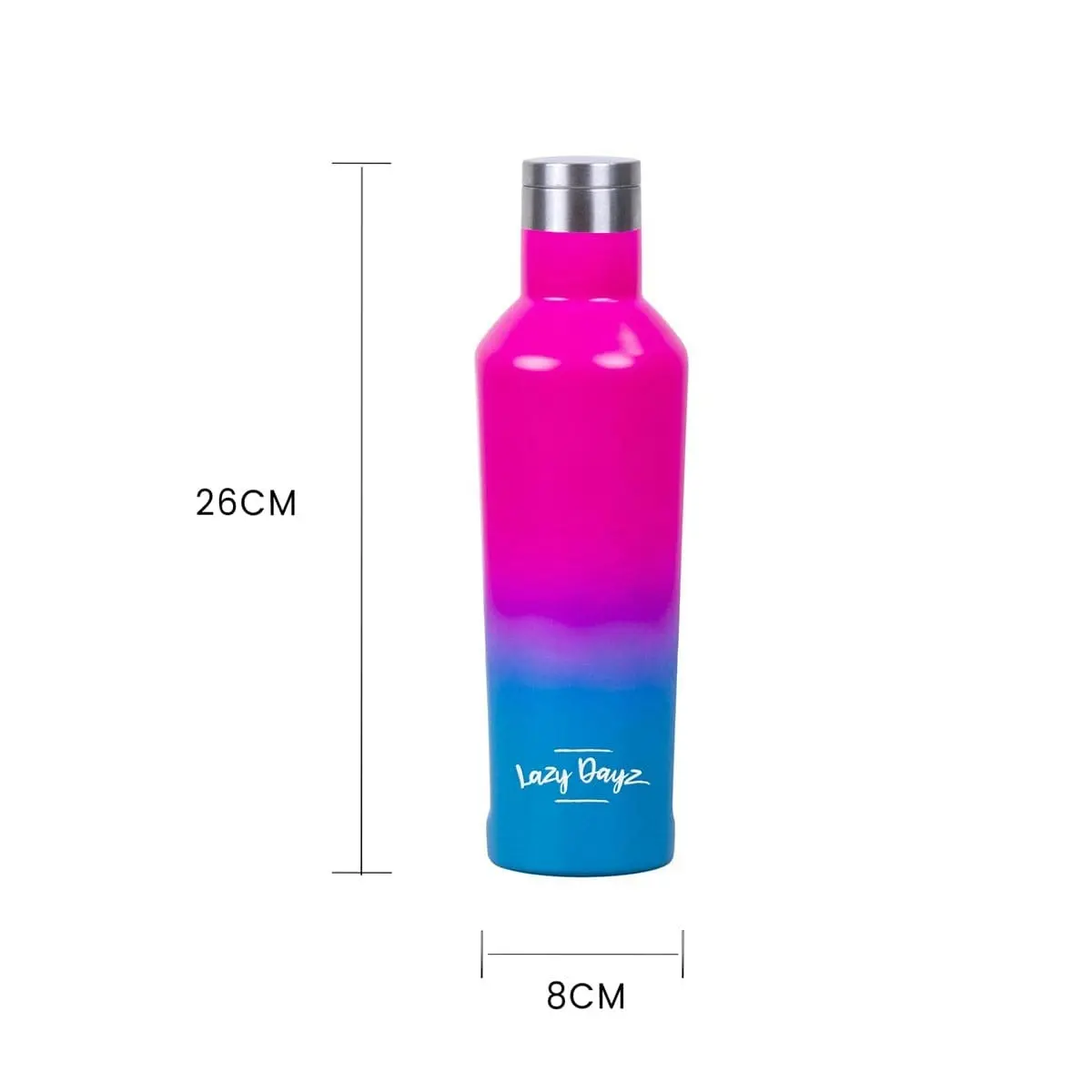 Lazy Dayz Spartan Drink Bottle 480ml - Pink Blue Ombre