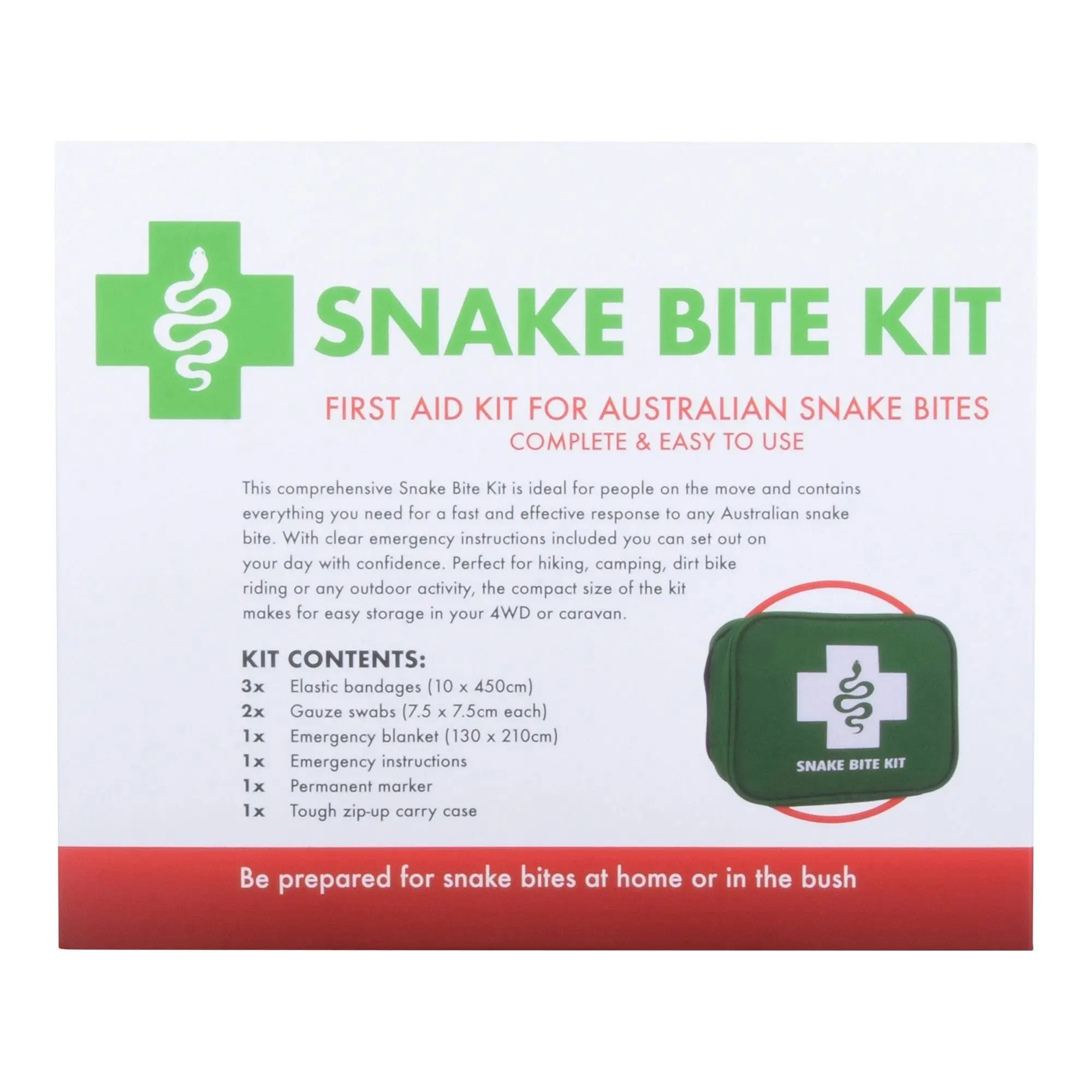 Snake Bite Emergency First Aid Kit 9 Piece