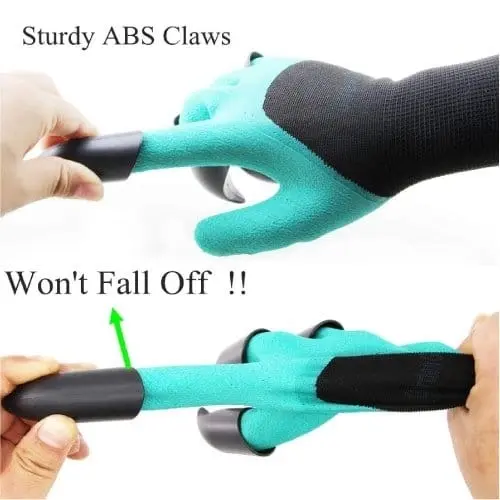 Set of 2 Tough Built in Claws Garden Guru Gloves