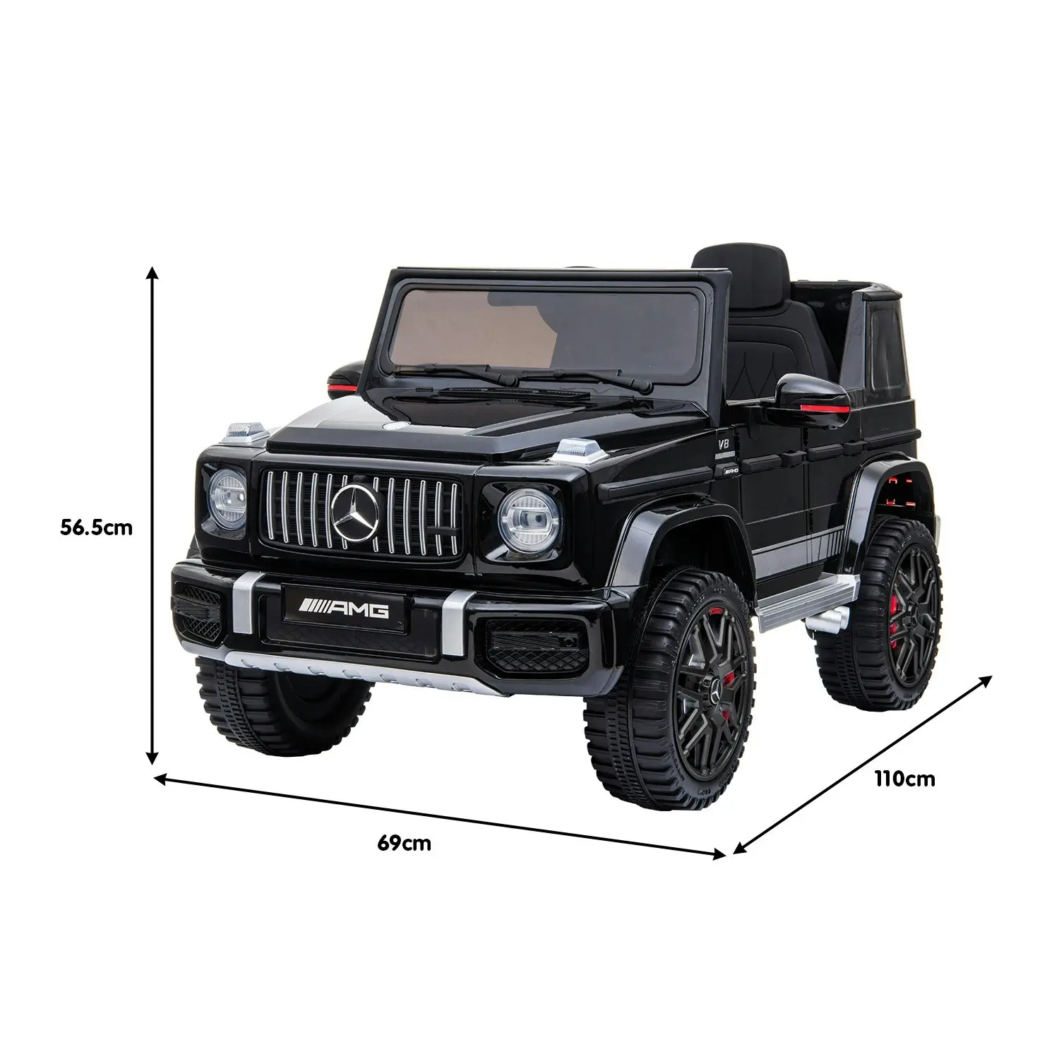 Mercedes Benz AMG G63 Licensed Kids Ride On Electric Car Remote Control - Black