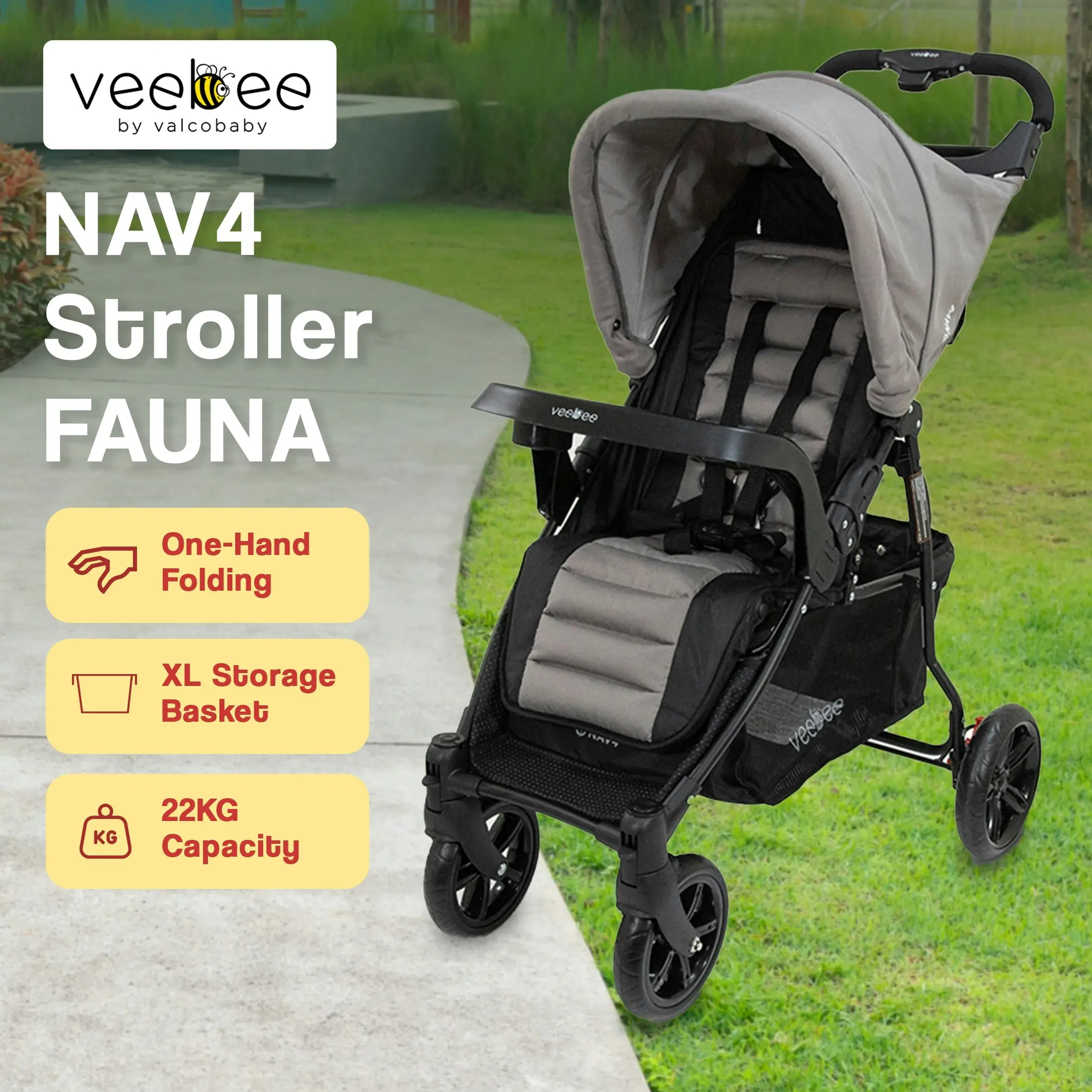 VeeBee NAV 4 Stroller - Fauna