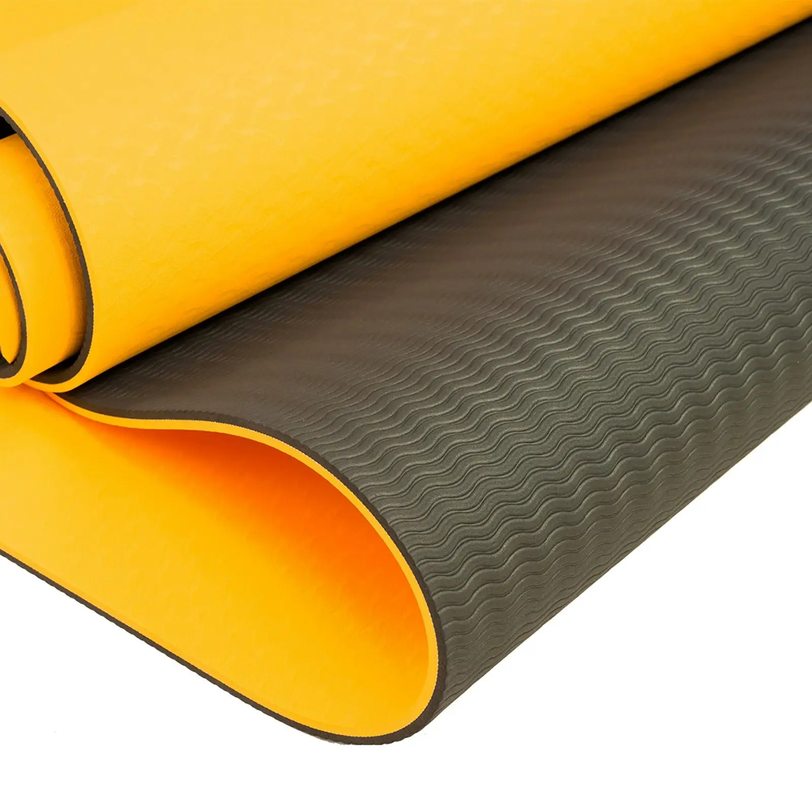 Powertrain Eco-Friendly TPE Pilates Exercise Yoga Mat 8mm - Orange