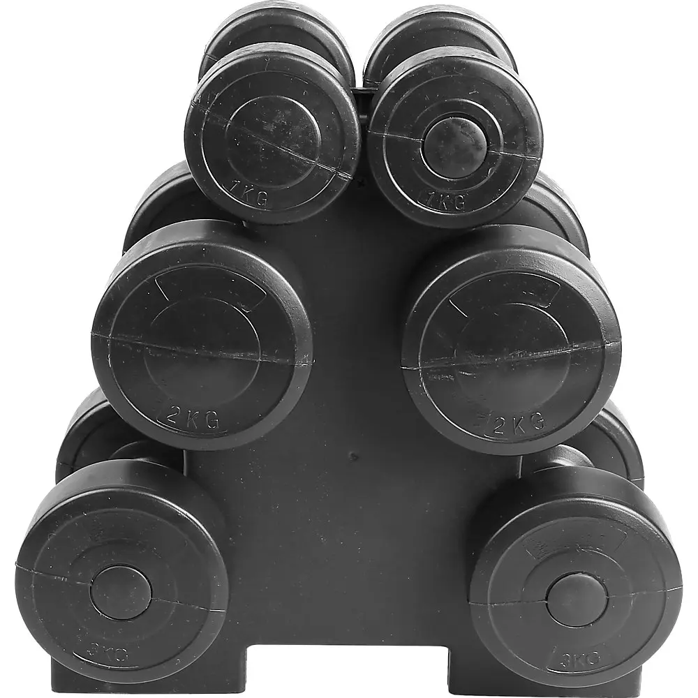 Randy & Travis Machinery 12Kg Dumbbell Weights Set - One Size