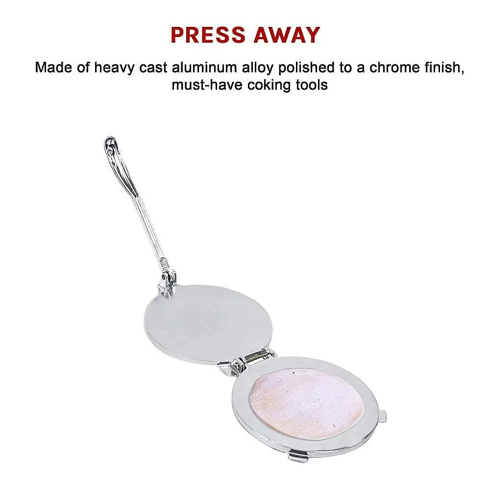 20Cm Premium Tortilla Press Flat Bread Maker Taco Roti Chapati Health Food Pastry - One Size