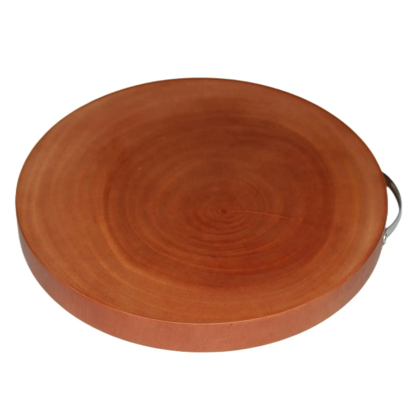 L Natural Hardwood Hygienic Kitchen Cutting Wooden Chopping Board Round - One Size