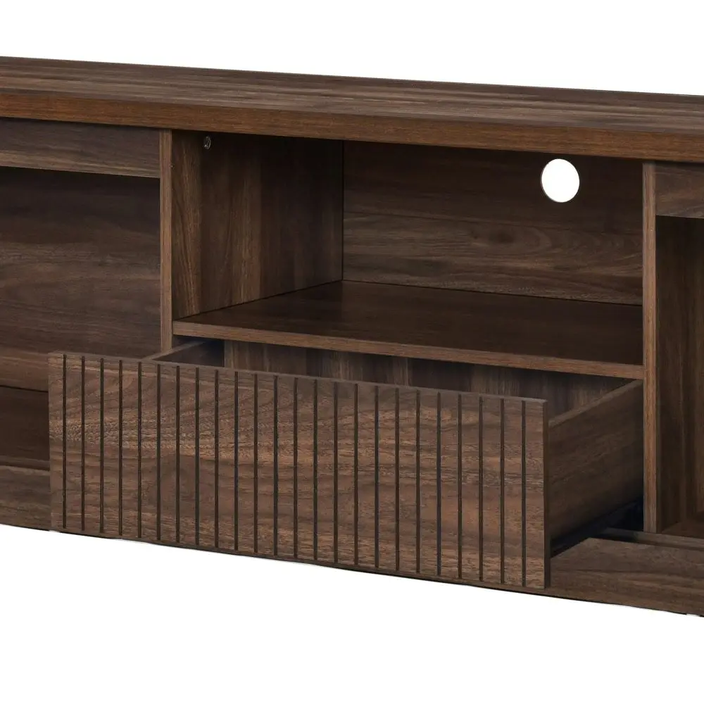 Lola Wooden Entertainment Unit TV Stand 180cm - Walnut