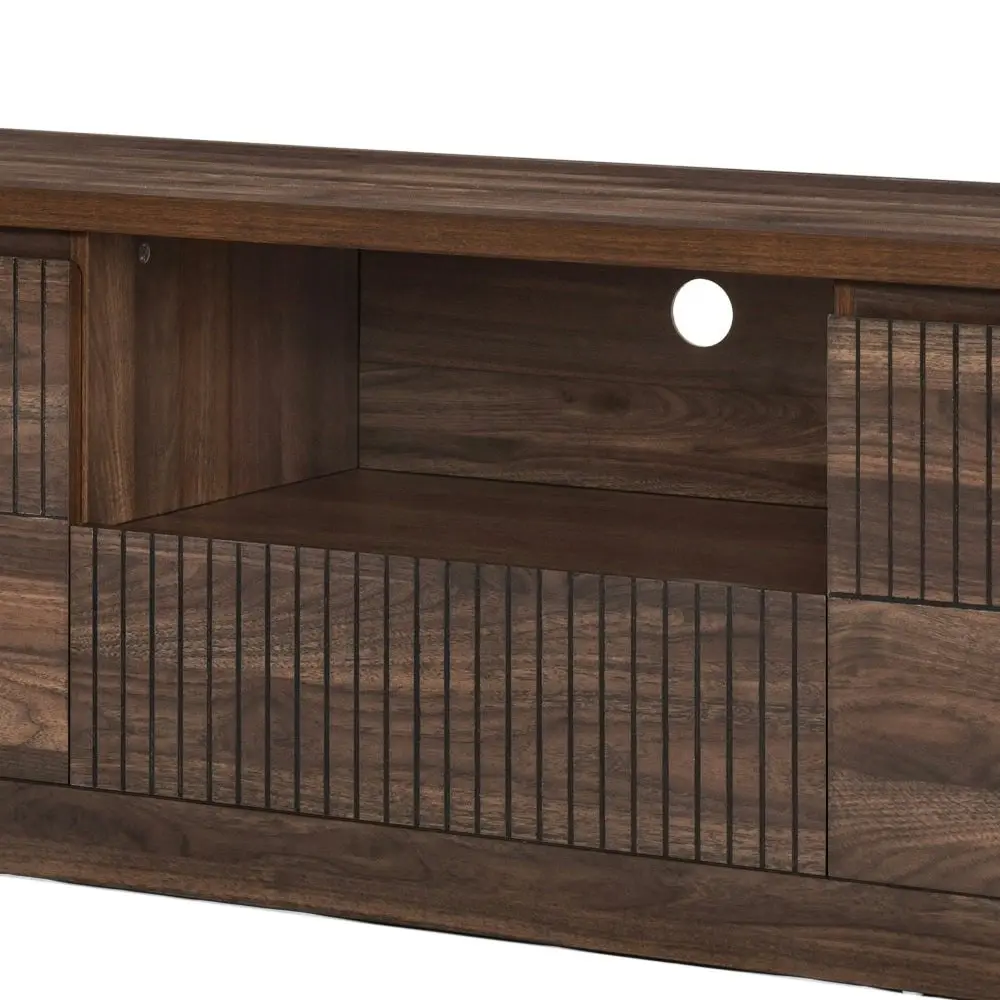 Lola Wooden Entertainment Unit TV Stand 180cm - Walnut