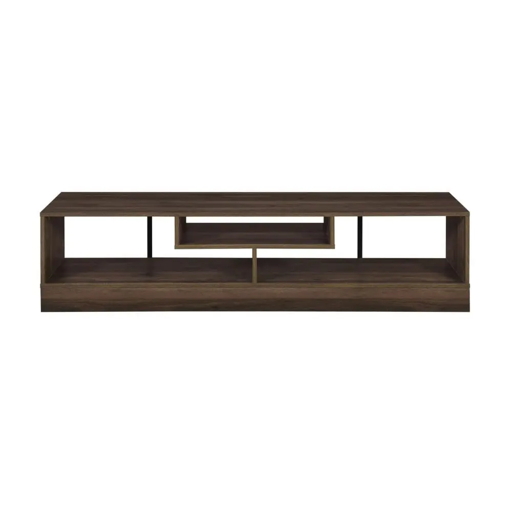 Sisley Wooden Entertainment Unit TV Stand 160cm W/ Floating Shelf - Walnut