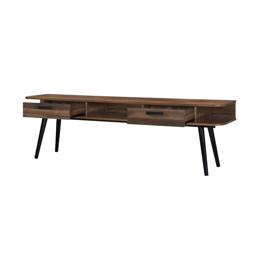 Damian TV Stand Entertainment Unit 180cm - Walnut