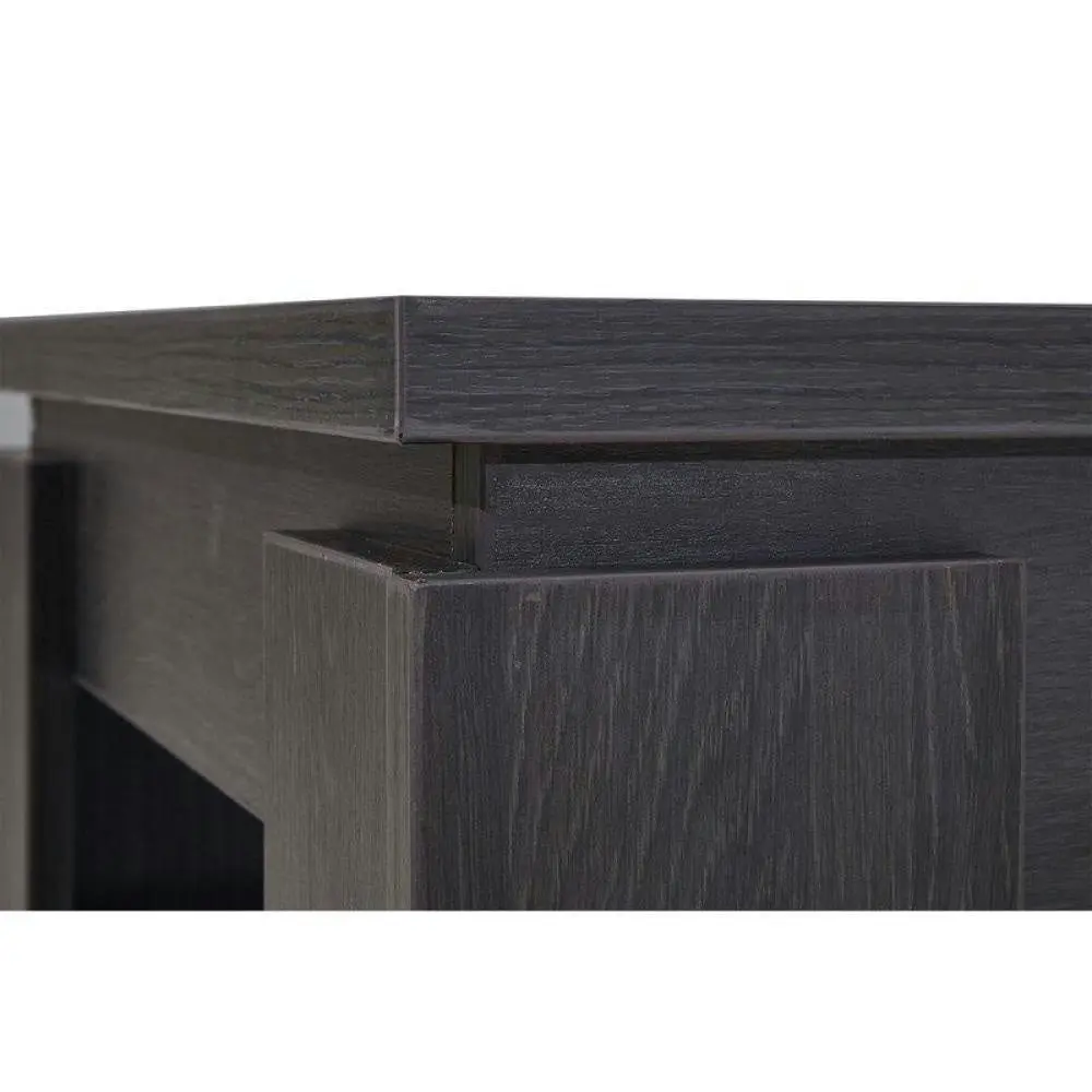 Design Square Wooden Rectangle Coffee Table - Black