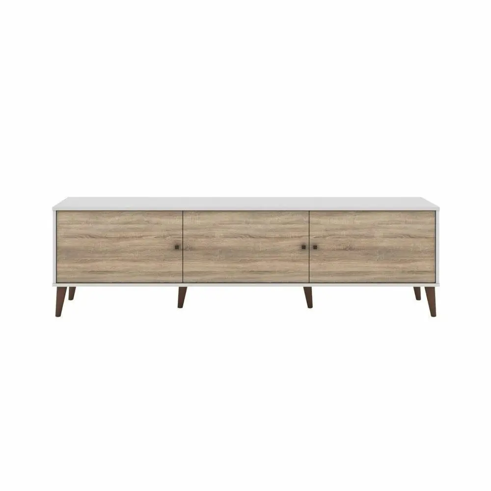 Valerie TV Stand Cabinet Entertainment Unit 180cm - Oak & White