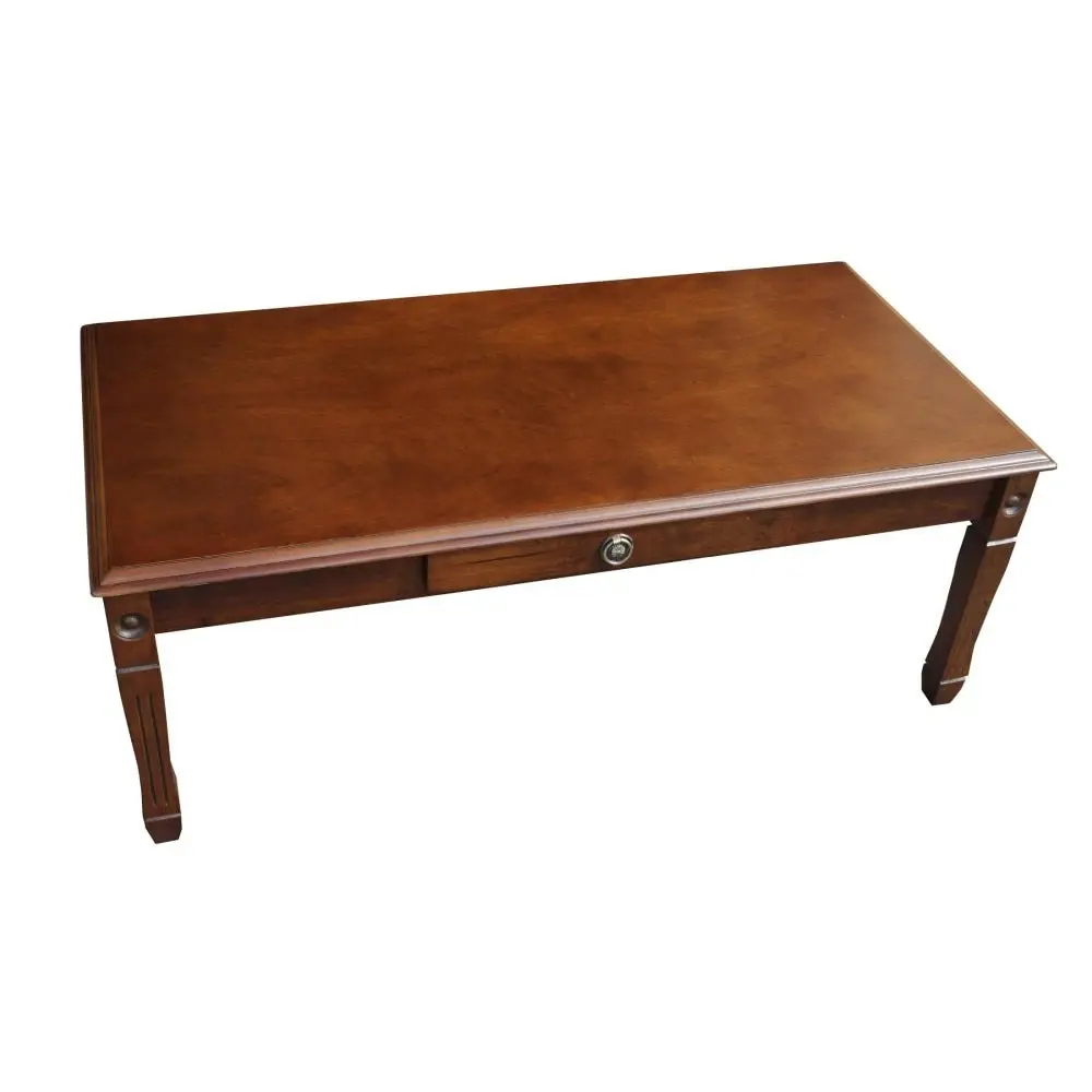 Design Square Wooden Rectangle Wooden Coffee Table 120cm - Dirty Oak