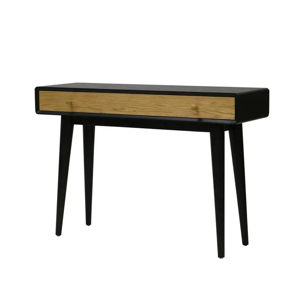 6IXTY Twin Hallway Console Hall Wooden Table - Black / Natural