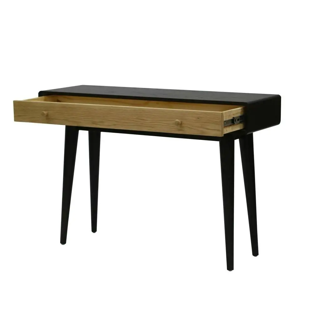 6IXTY Twin Hallway Console Hall Wooden Table - Black / Natural