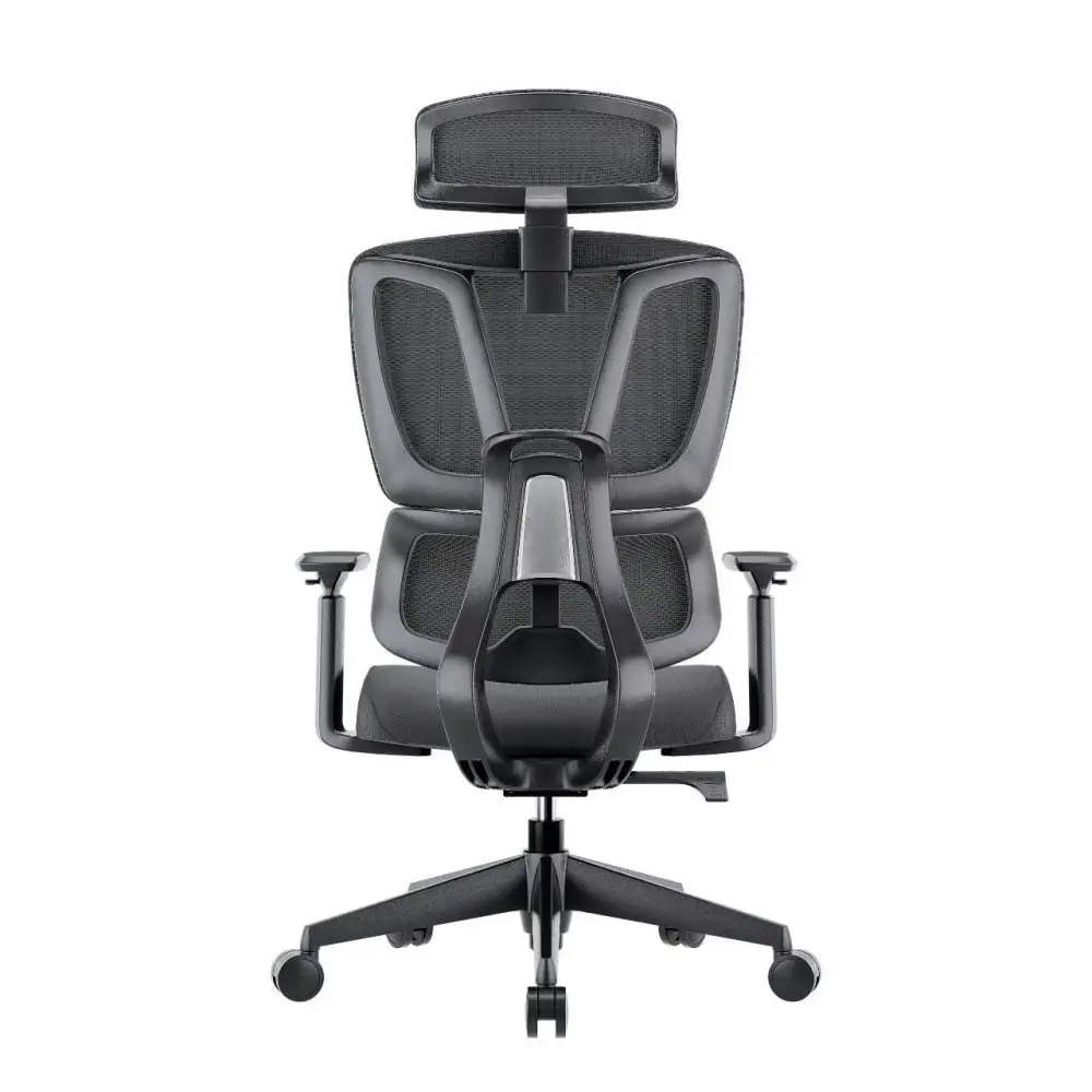 Maestro Furniture MECCA Ergonomic Double Mesh Back & Fabric Seat Manager Computer Office Task Chair - Black