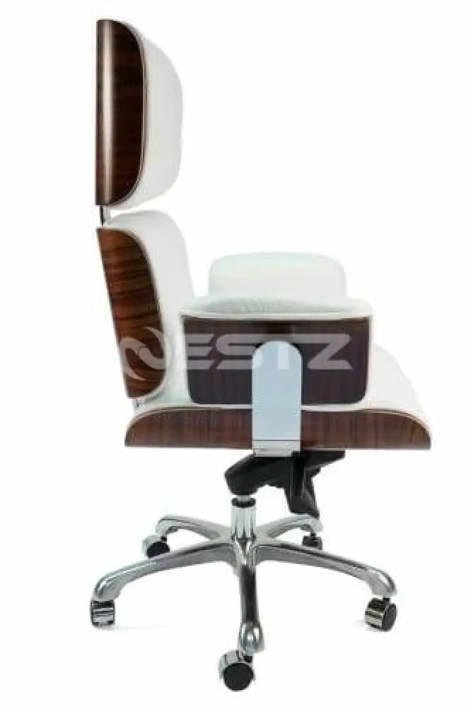 Eames Replica Executive Manager Luxury Office Work Chair Rose Wood - White