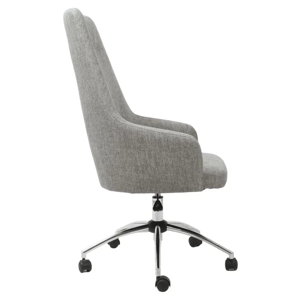 Rover Fabric Home Office Manager Computer Working Desk Chair - Grey