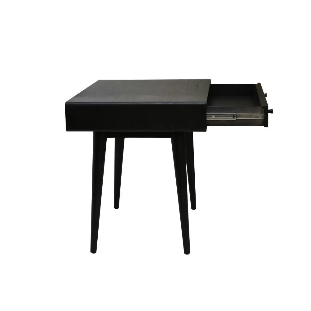 6IXTY Noche Wooden Writing Study Office Desk 110cm - Black