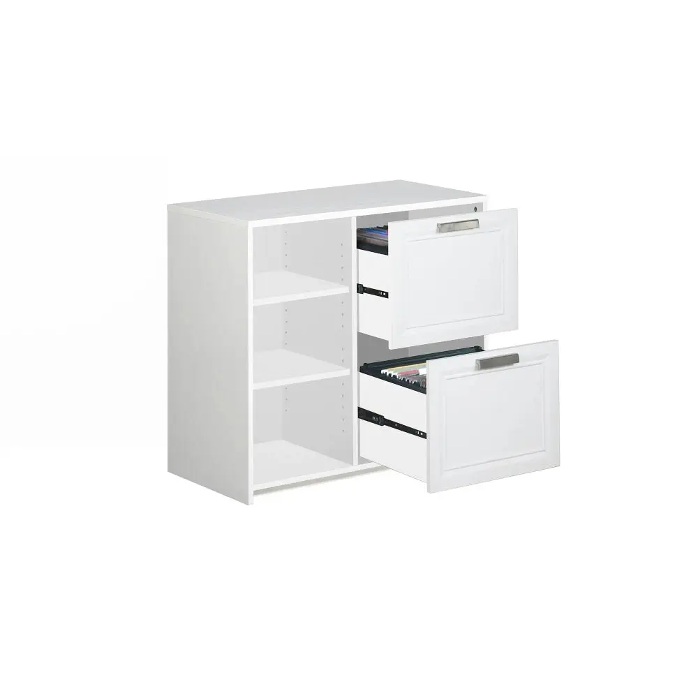 Maestro Furniture Andy Modern 2-Drawer Office Storage Filling Cabinet - Distressed White