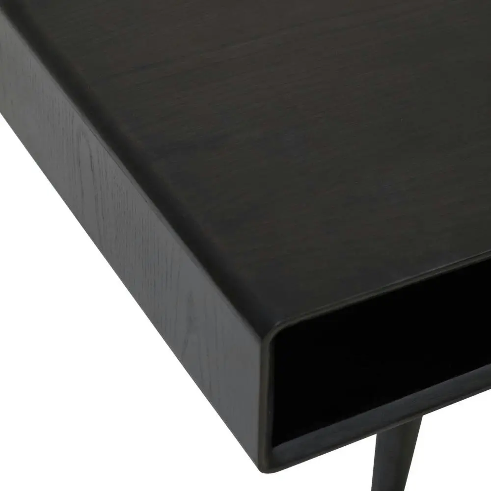 6IXTY Noche Rectangular Wooden Coffee Table 110cm - Black