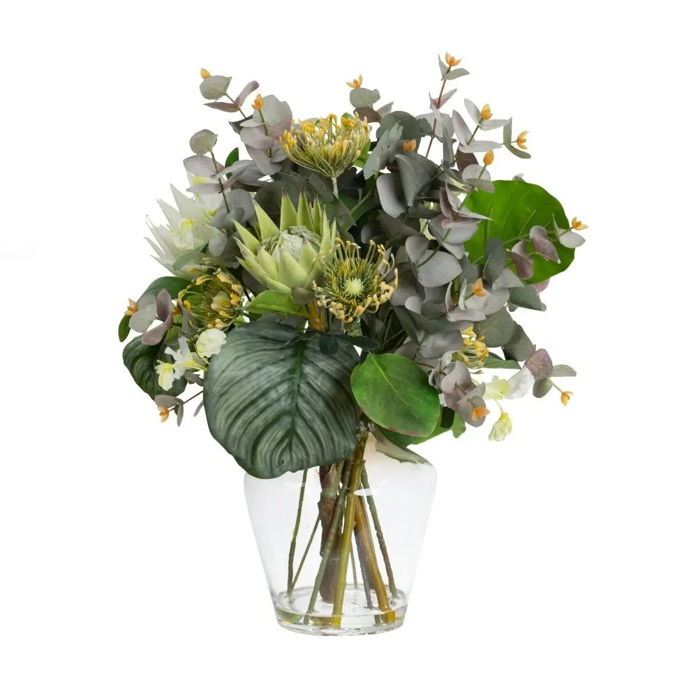 Glamorous Fusion Protea Artificial Faux Plant Flower Decorative Mixed Arrangement 55cm