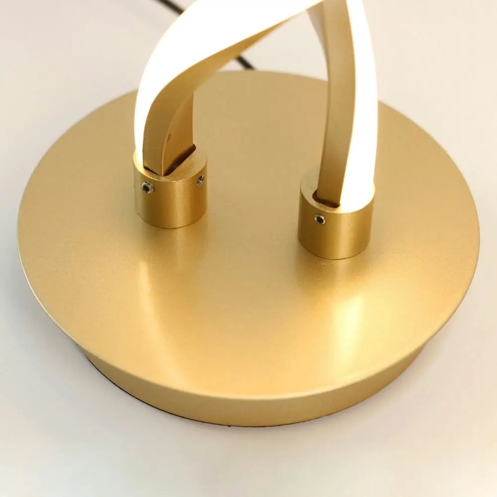 Margaret LED Modern Elegant Spiral Table Lamp Reading Light - Gold