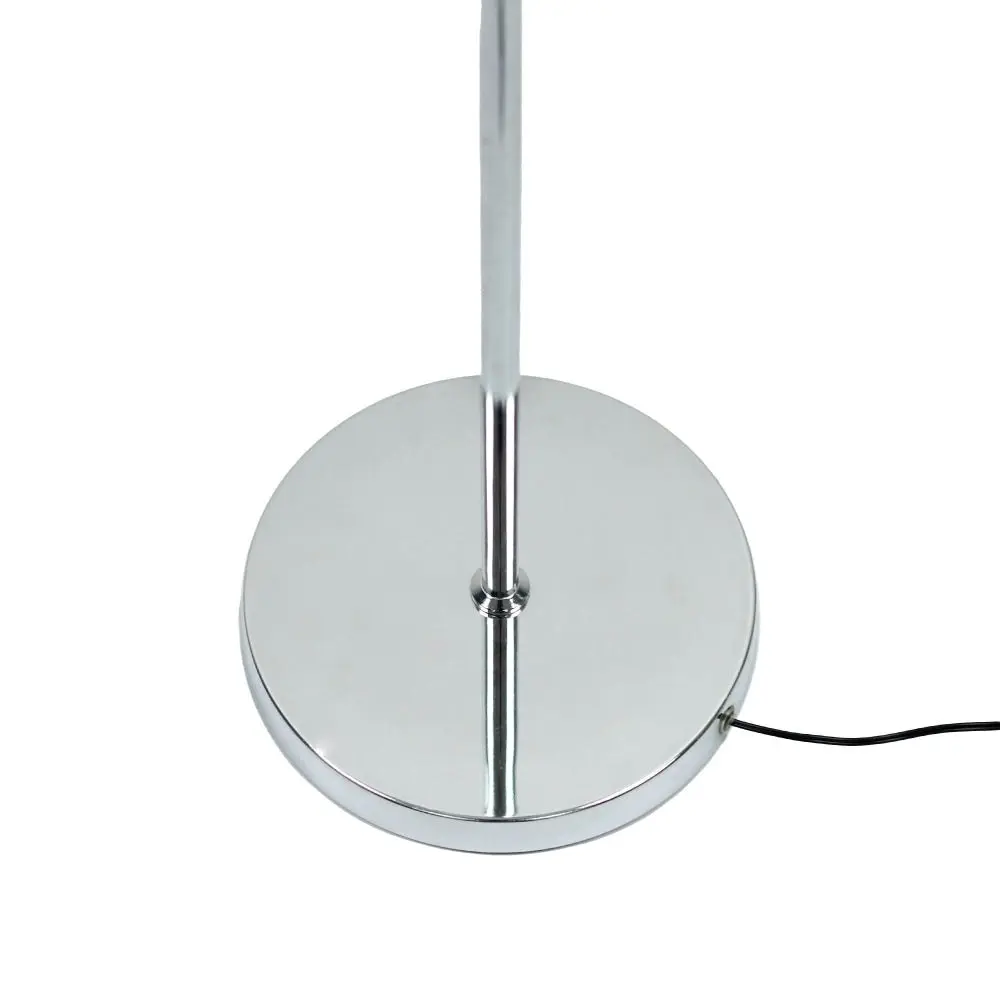 Angelina Modern Curved Spiral LED Floor Reading Lamp Light - Chrome