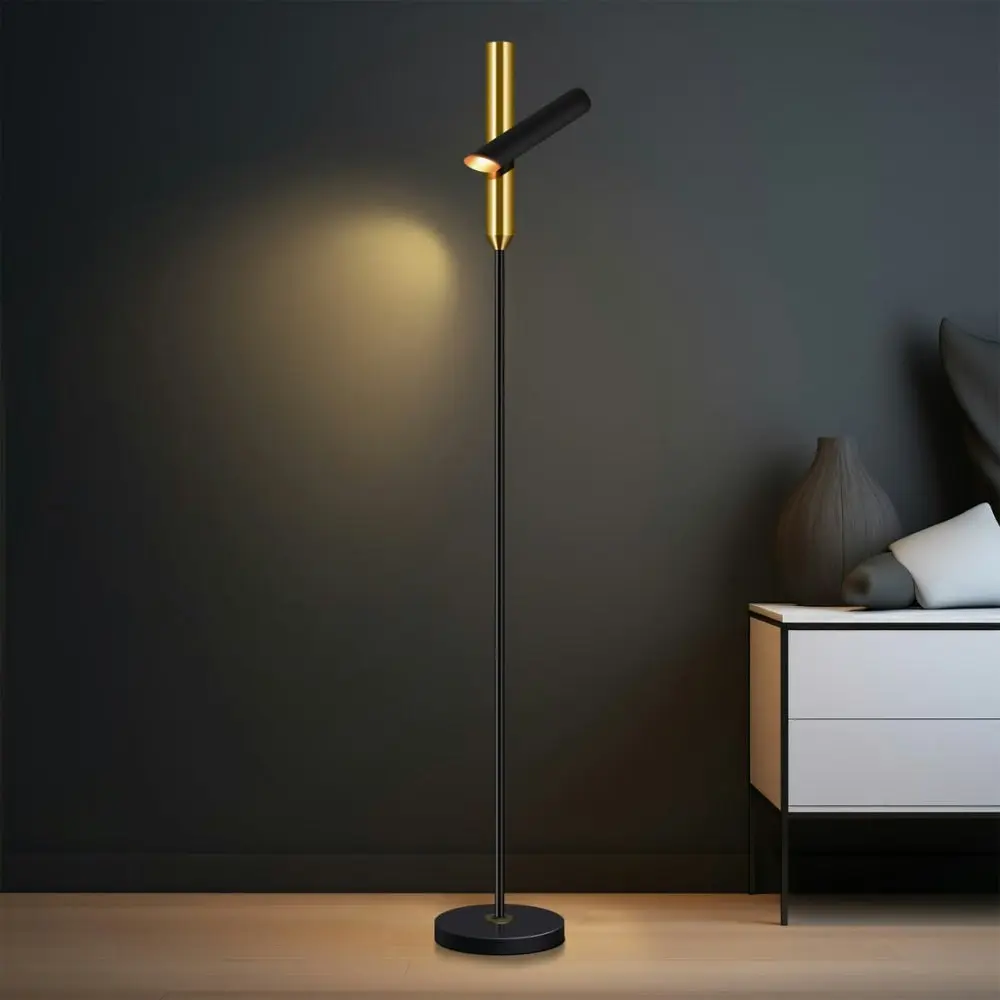 Ignito Cylindrica Minimalist LED Slender Floor Lamp Light - Black