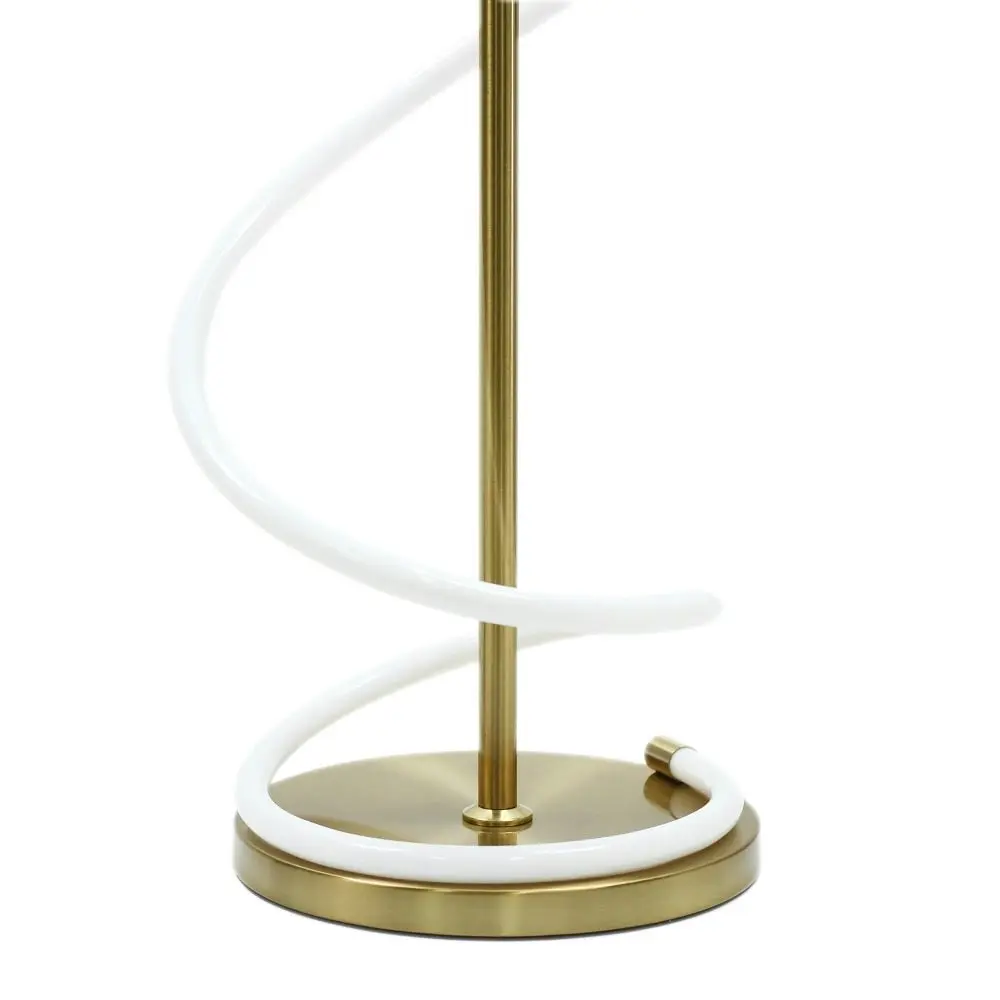 Lorraine Metal Wizard Modern Elegant LED Spiral Light Floor Lamp Light - Gold