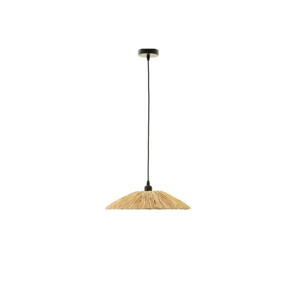 Alluria Transitional Contemporary Raffia Kitchen Pendant Light Bamboo Shade - Small