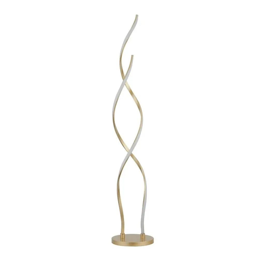 Margaret LED Modern Elegant Spiral Floor Lamp Reading Light - Gold