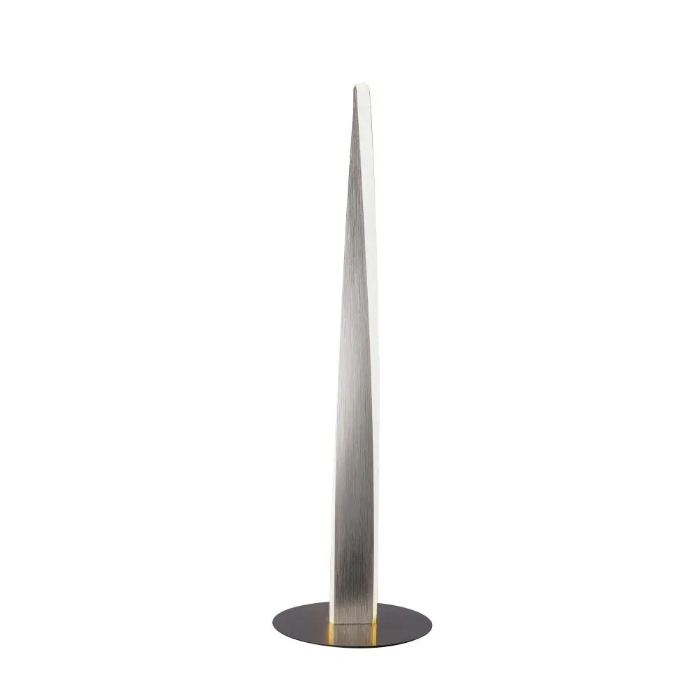 Jacqueline LED Modern Classic Twisted Table Lamp Light - Brushed Chrome