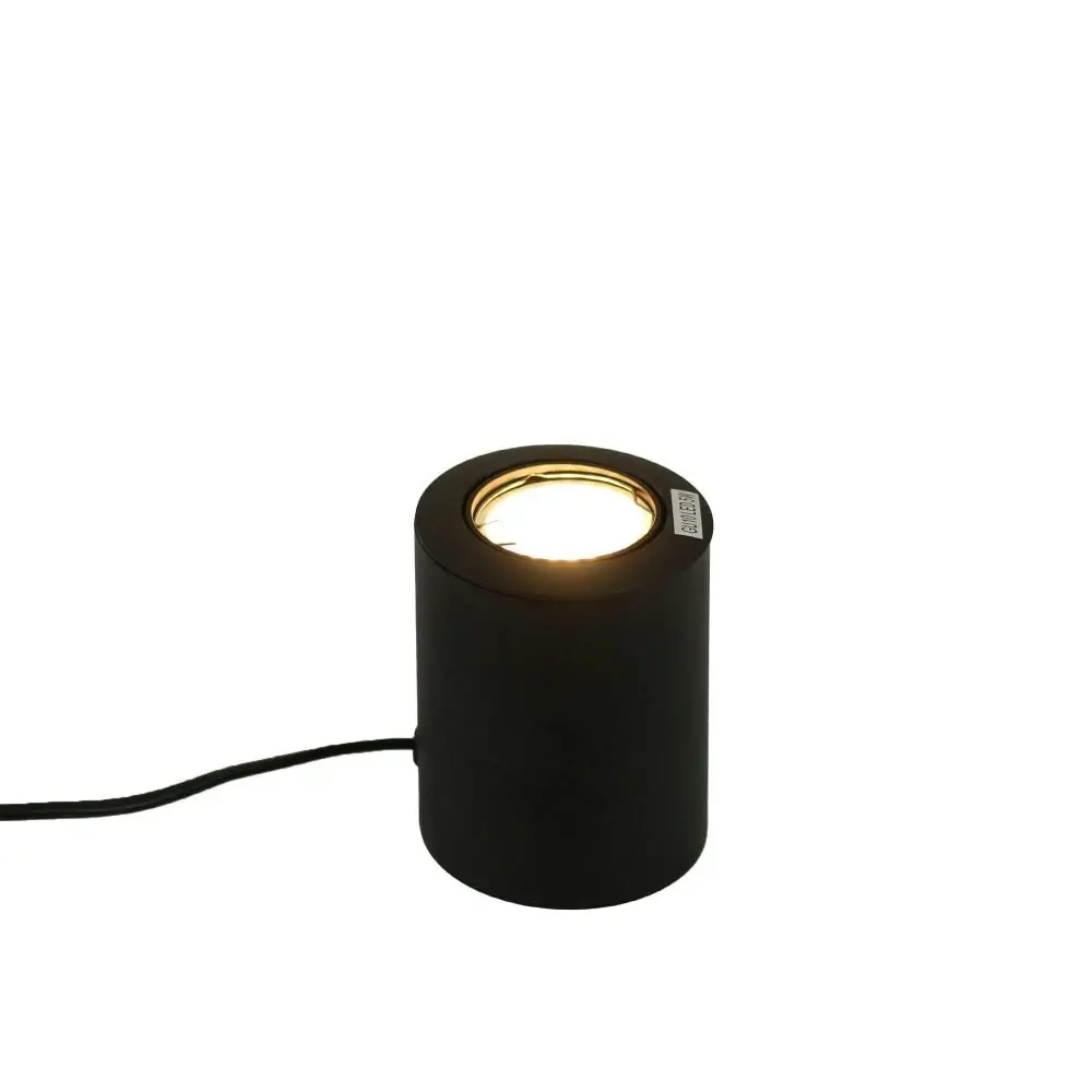 Warm Bright Table Light Minimalist Metal Lamp - Black