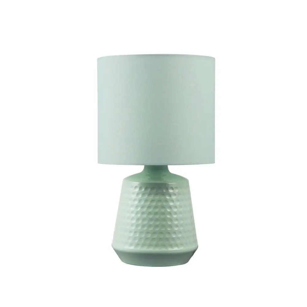 Osso Classic Touch Metal Table Lamp Light Fabric Shade - Green