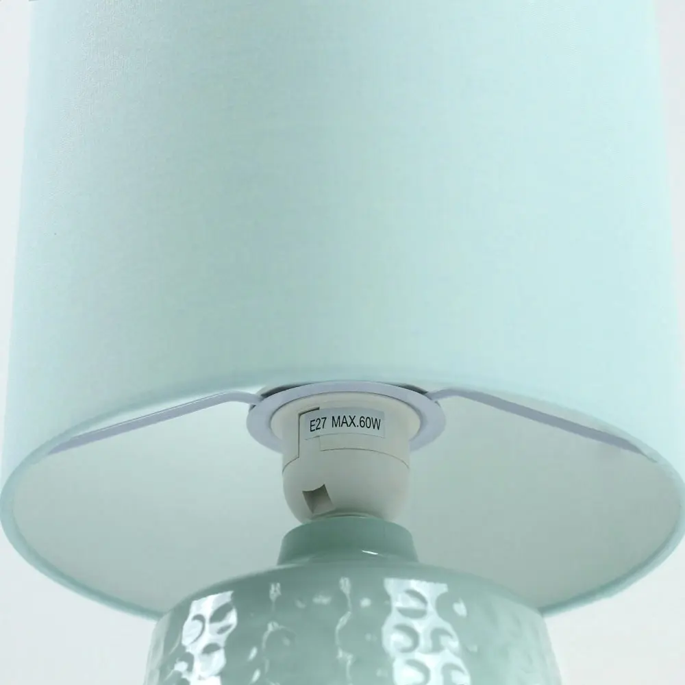 Osso Classic Touch Metal Table Lamp Light Fabric Shade - Green