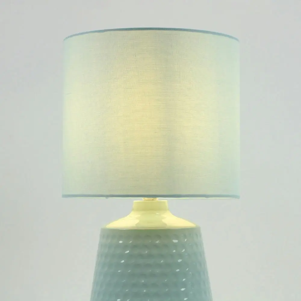 Osso Classic Touch Metal Table Lamp Light Fabric Shade - Green